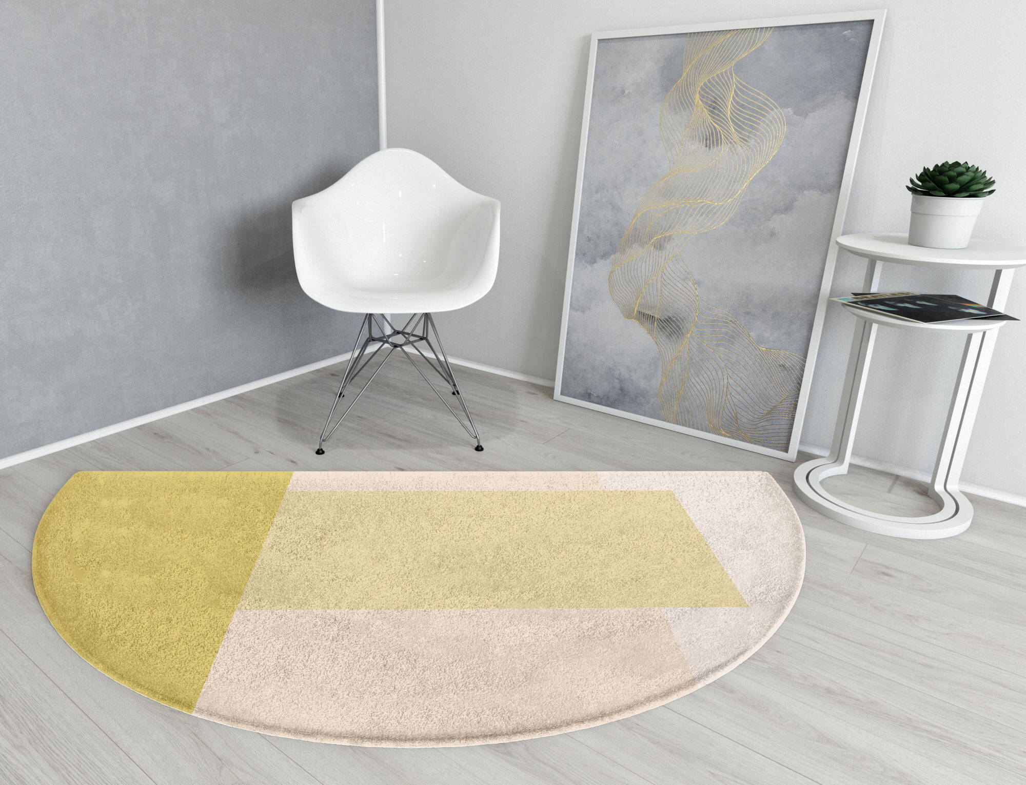 Kairos  Halfmoon Hand Tufted Pure Wool Custom Rug by Rug Artisan