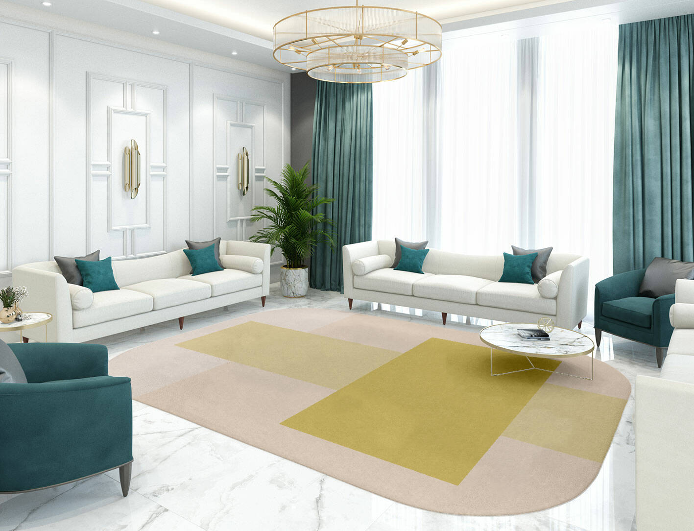 Kairos  Oblong Hand Tufted Pure Wool Custom Rug by Rug Artisan