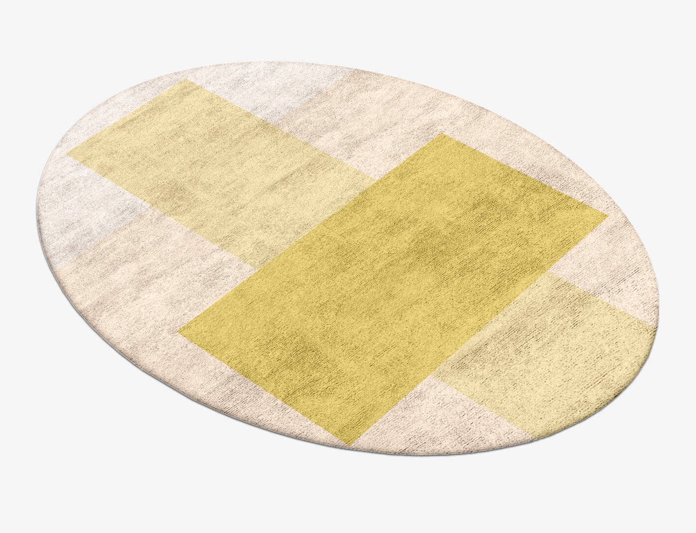 Kairos  Oval Hand Tufted Bamboo Silk Custom Rug by Rug Artisan