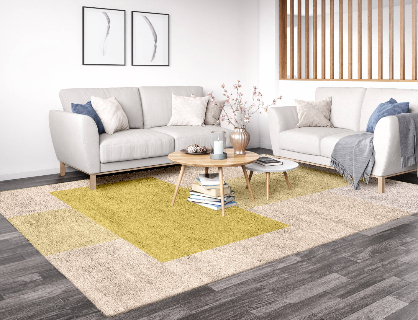 Kairos  Rectangle Hand Tufted Bamboo Silk Custom Rug by Rug Artisan