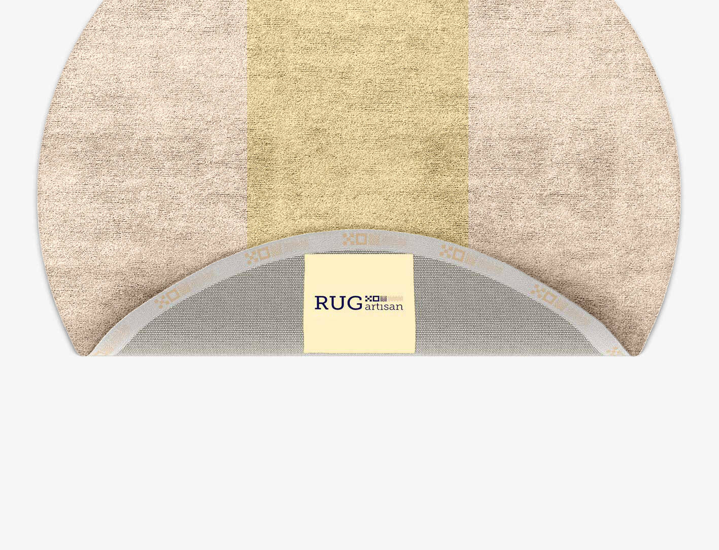 Kairos  Round Hand Tufted Bamboo Silk Custom Rug by Rug Artisan