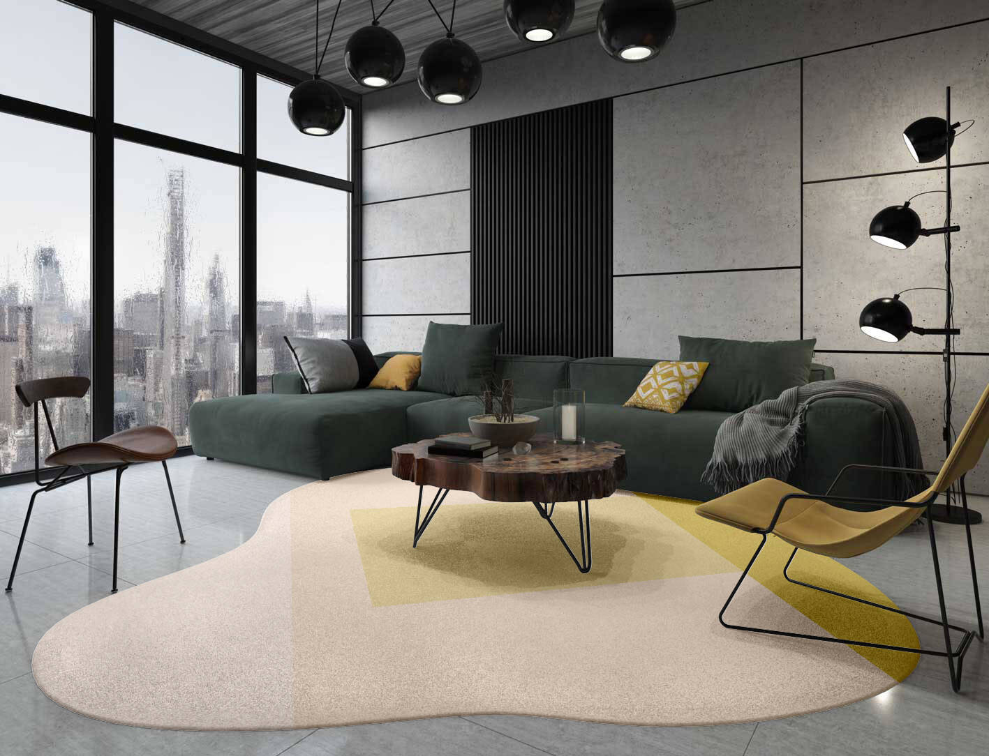 Kairos  Splash Hand Tufted Pure Wool Custom Rug by Rug Artisan