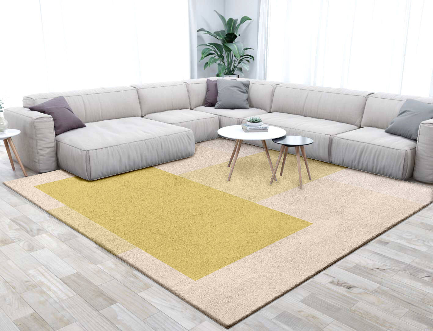 Kairos  Square Hand Tufted Pure Wool Custom Rug by Rug Artisan