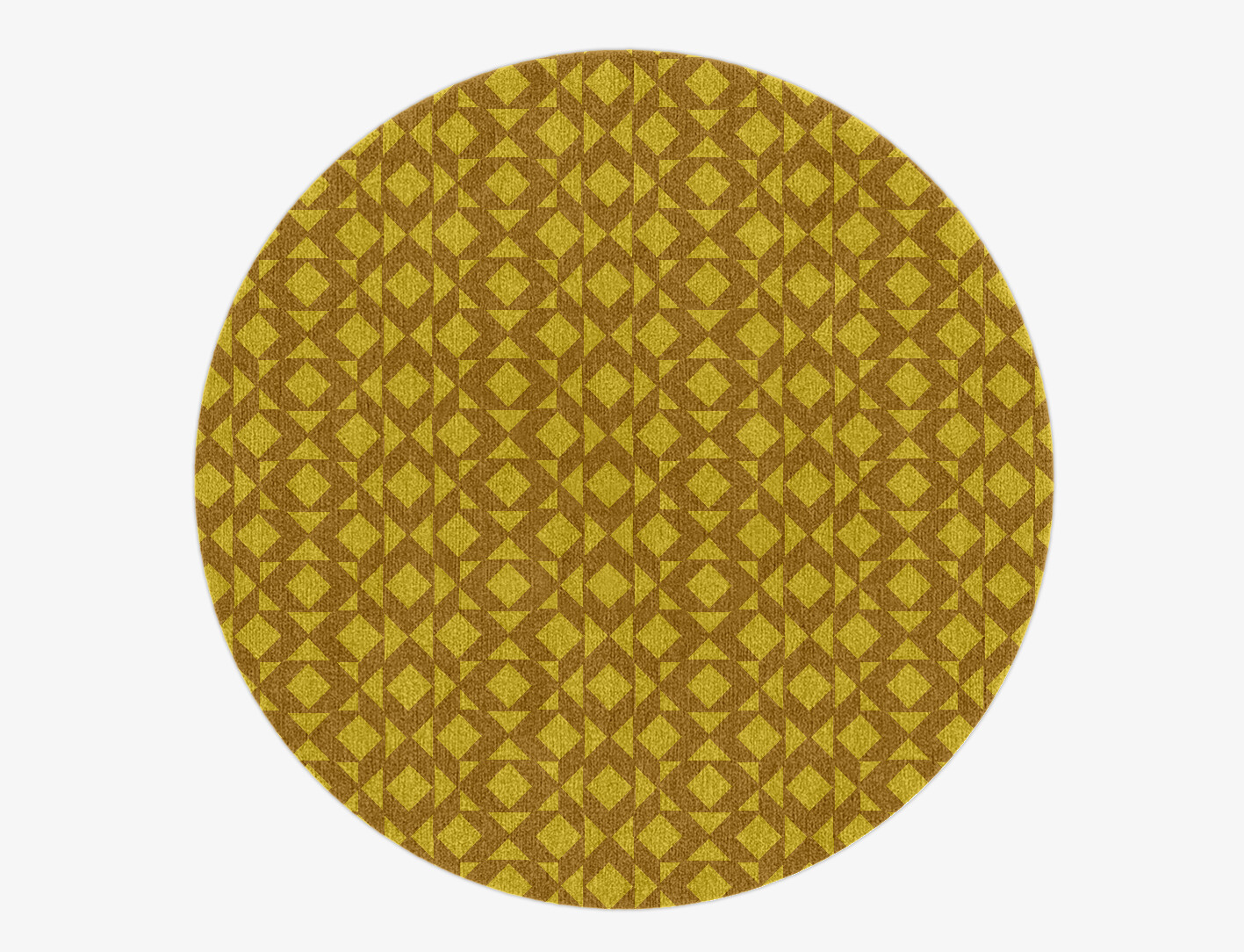 Kaleidoscope Geometric Round Hand Knotted Tibetan Wool Custom Rug by Rug Artisan