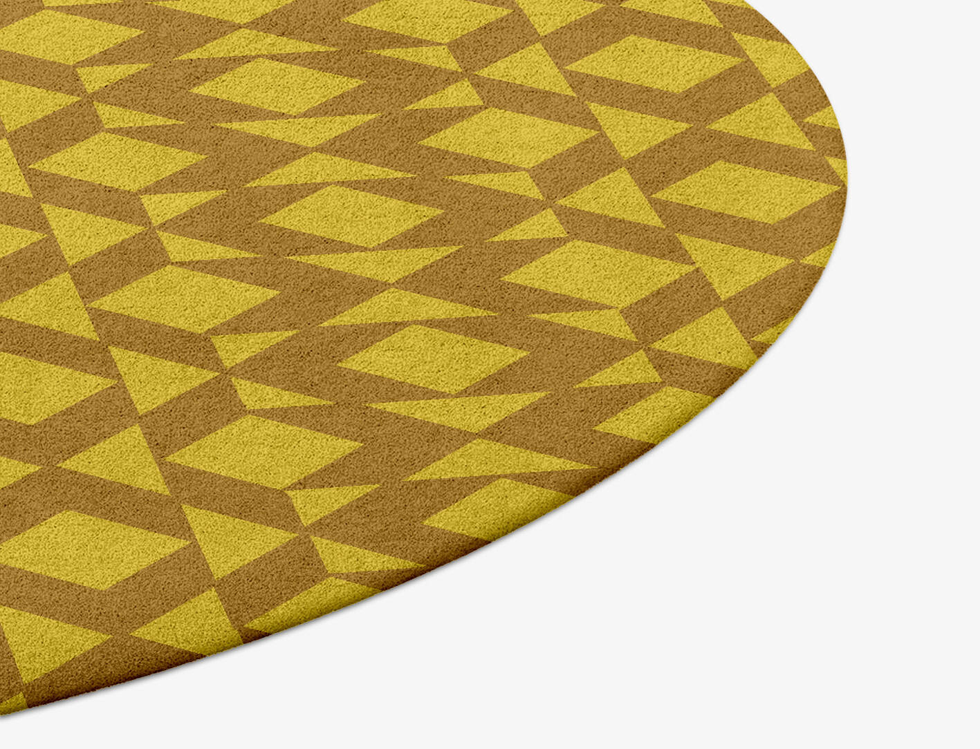 Kaleidoscope Modern Geometrics Round Hand Tufted Pure Wool Custom Rug by Rug Artisan