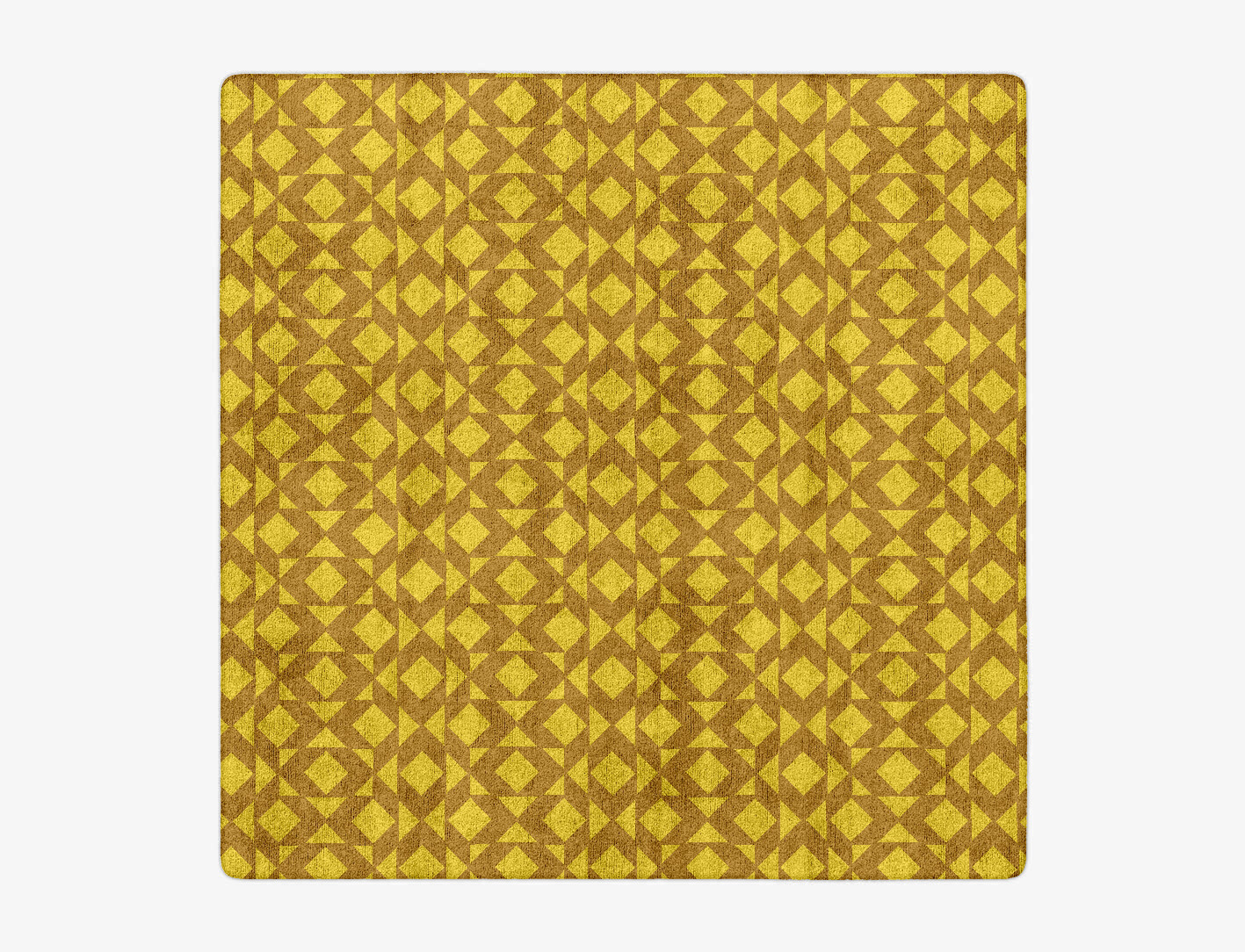 Kaleidoscope Geometric Square Hand Tufted Bamboo Silk Custom Rug by Rug Artisan
