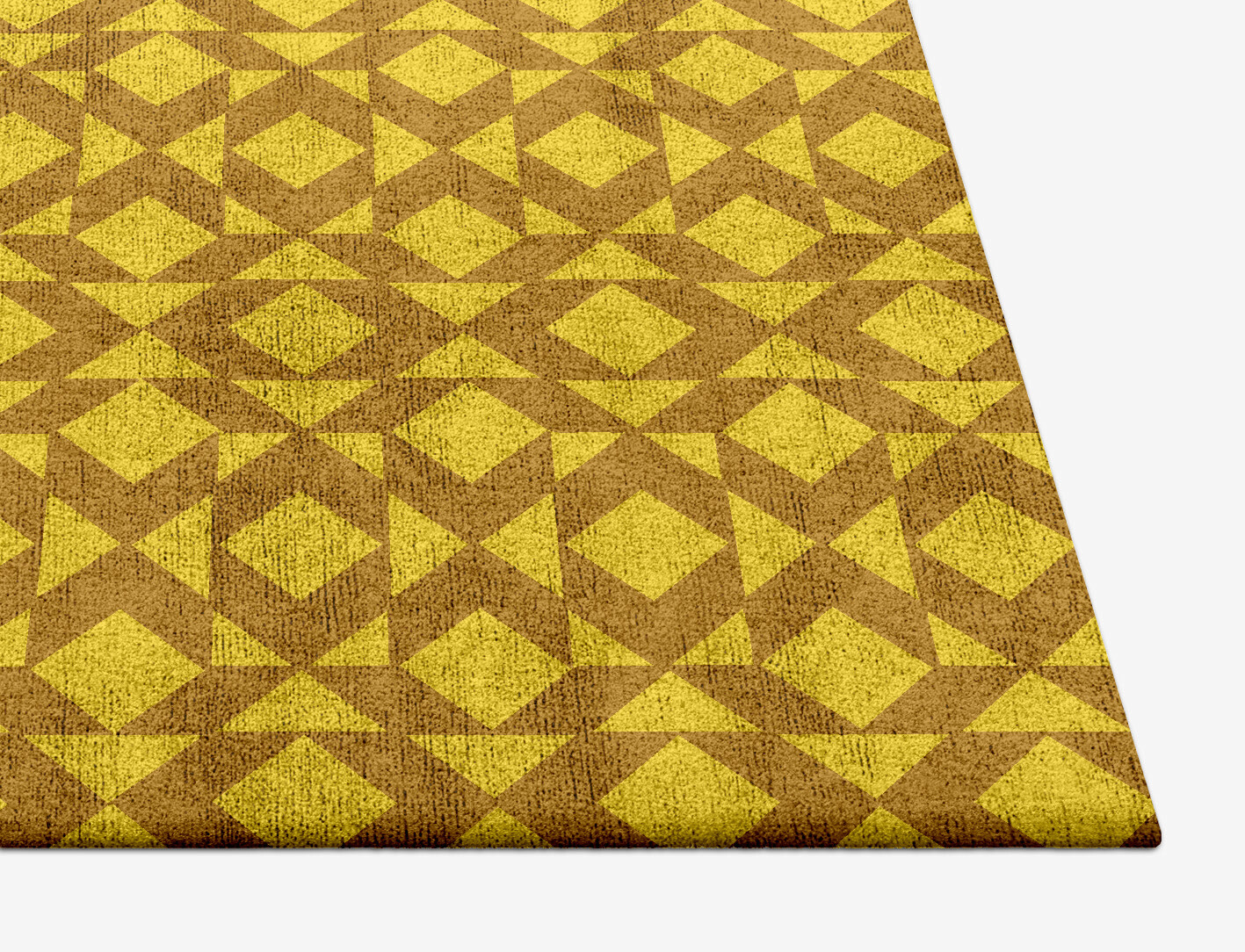 Kaleidoscope Geometric Square Hand Tufted Bamboo Silk Custom Rug by Rug Artisan
