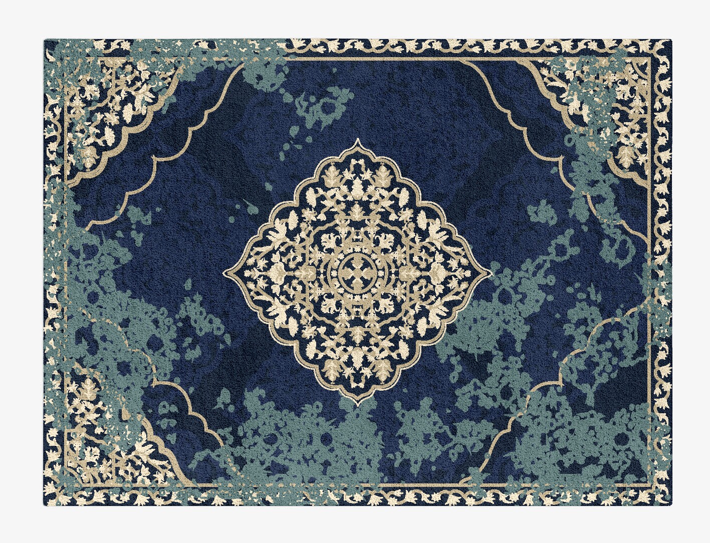 Kamyar Persian Bagh Rectangle Hand Tufted Pure Wool Custom Rug by Rug Artisan