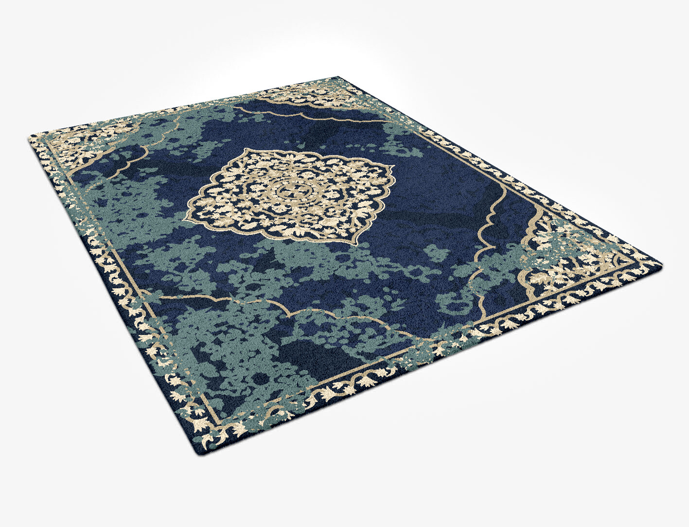 Kamyar Persian Bagh Rectangle Hand Tufted Pure Wool Custom Rug by Rug Artisan