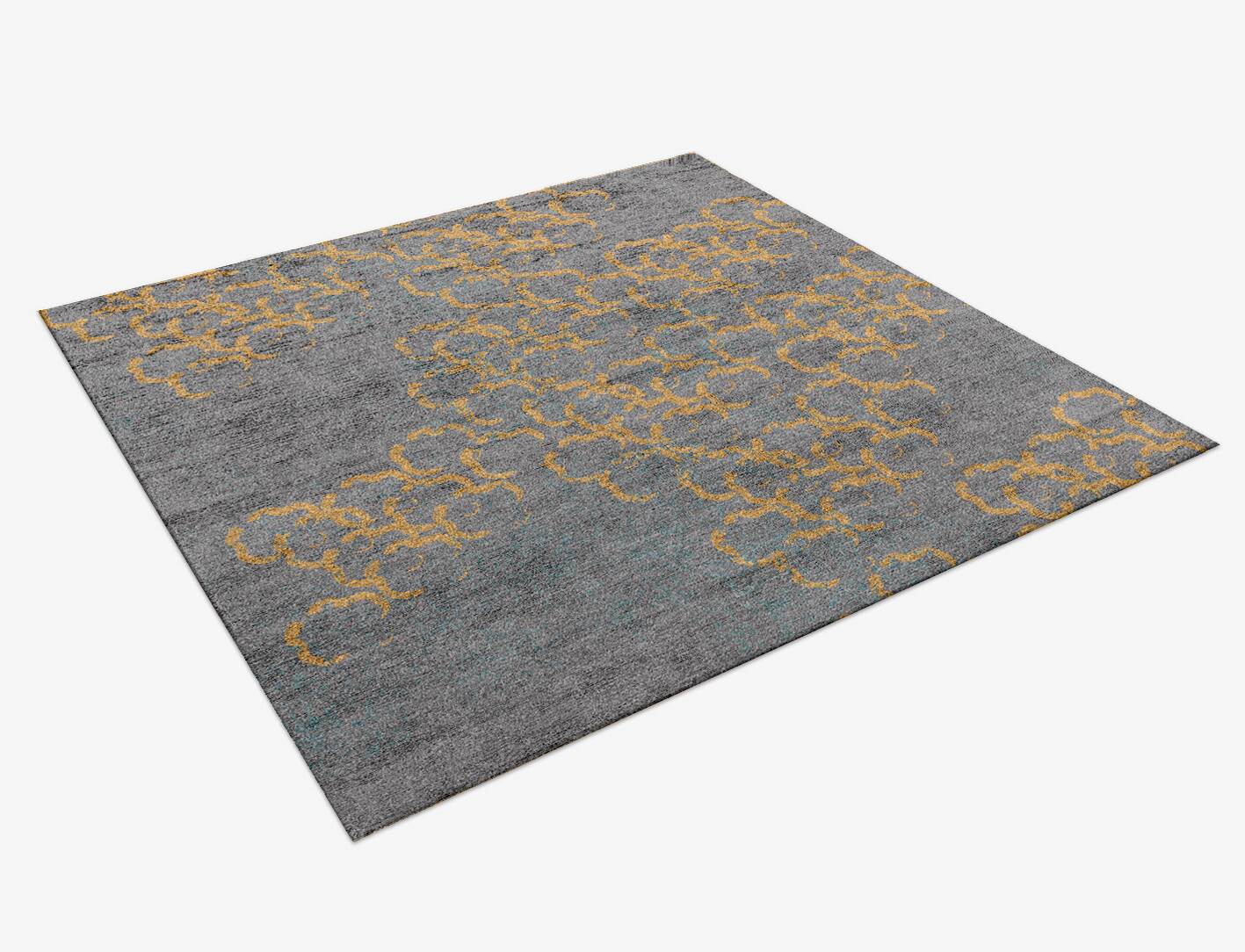 Kane  Square Hand Knotted Bamboo Silk Custom Rug by Rug Artisan