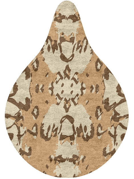 Kanga Abstract Drop Hand Tufted Bamboo Silk Custom Rug by Rug Artisan