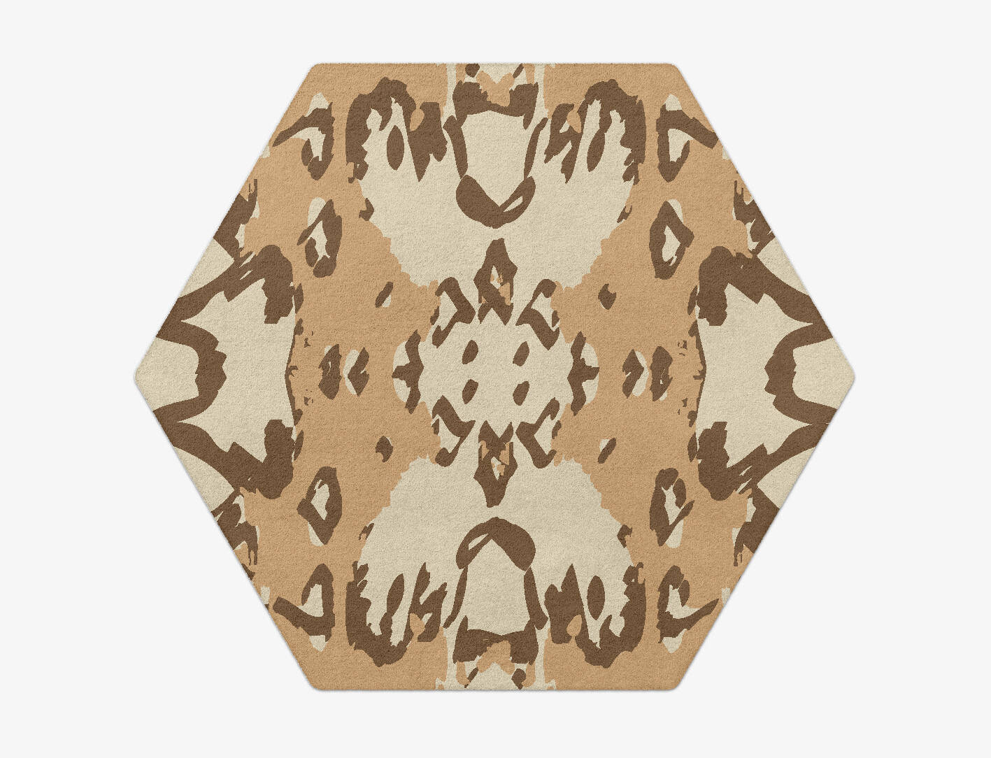 Kanga Abstract Hexagon Hand Tufted Pure Wool Custom Rug by Rug Artisan