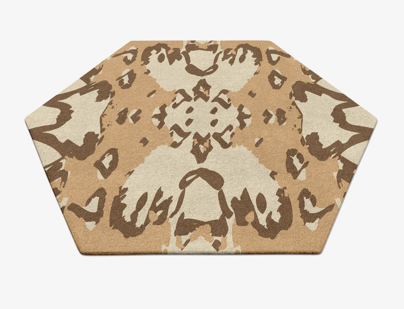 Kanga Abstract Hexagon Hand Tufted Pure Wool Custom Rug by Rug Artisan