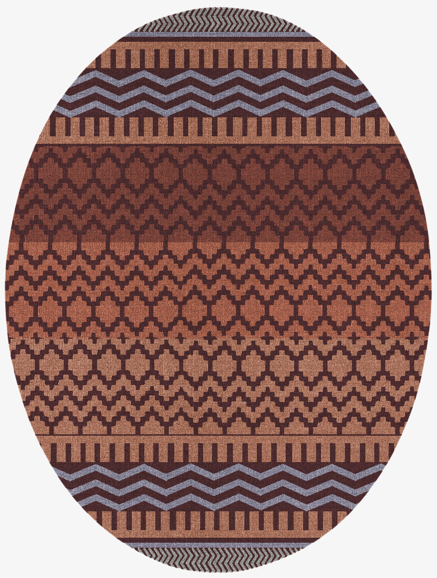 Kanon Flatweaves Oval Flatweave New Zealand Wool Custom Rug by Rug Artisan