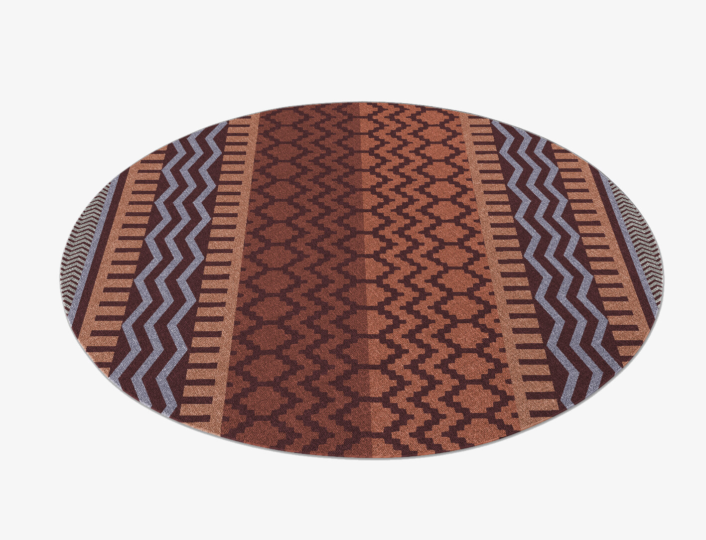 Kanon Flatweaves Round Flatweave New Zealand Wool Custom Rug by Rug Artisan