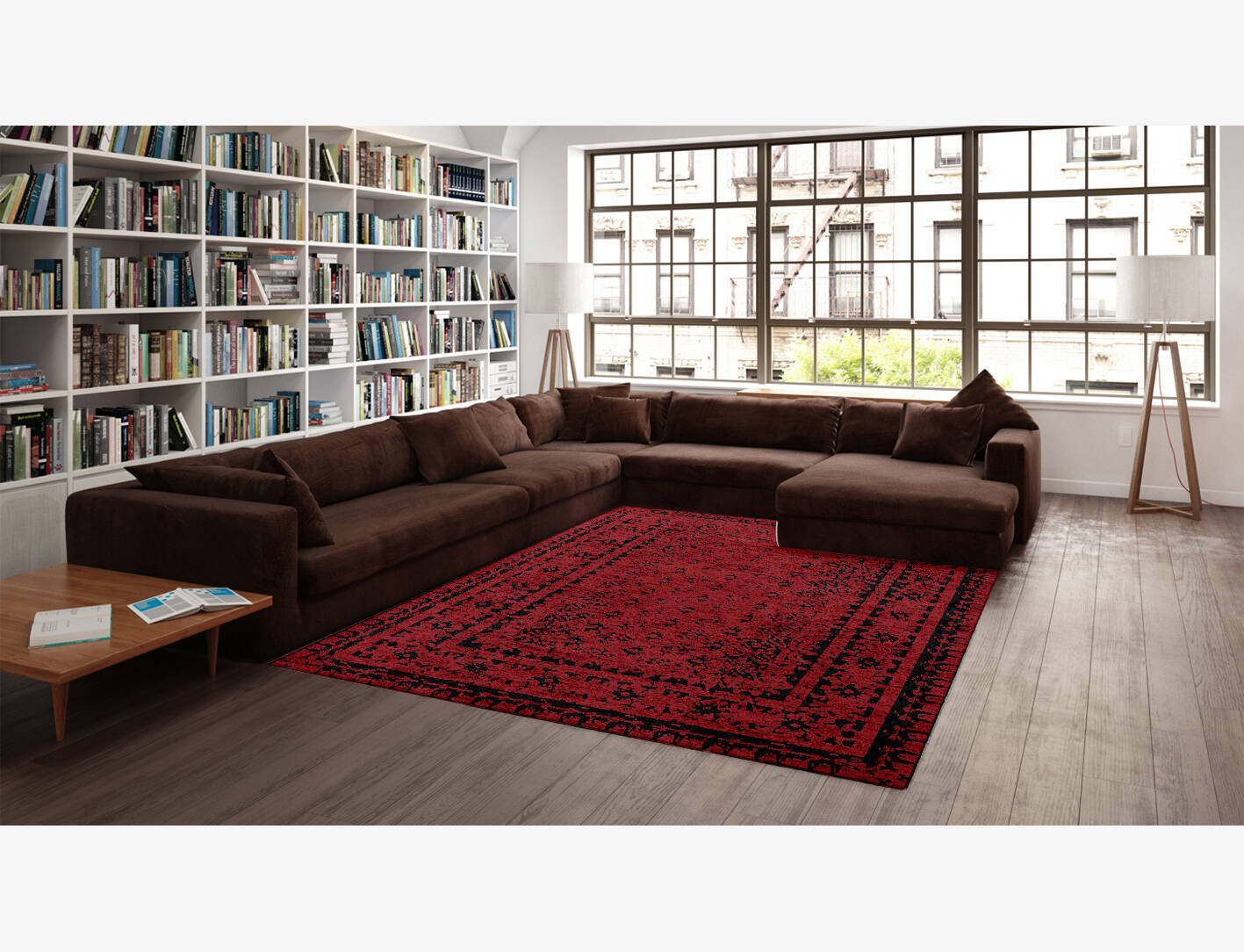 Kasbah Vintage Rectangle Hand Knotted Bamboo Silk Custom Rug by Rug Artisan