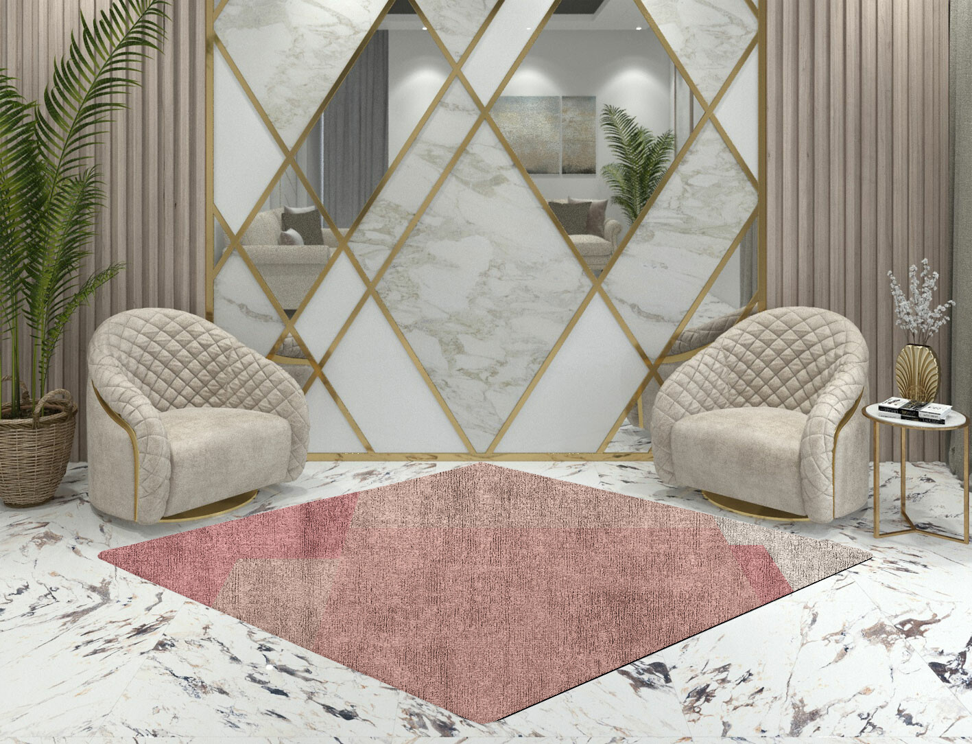 Kaukai  Diamond Hand Knotted Bamboo Silk Custom Rug by Rug Artisan