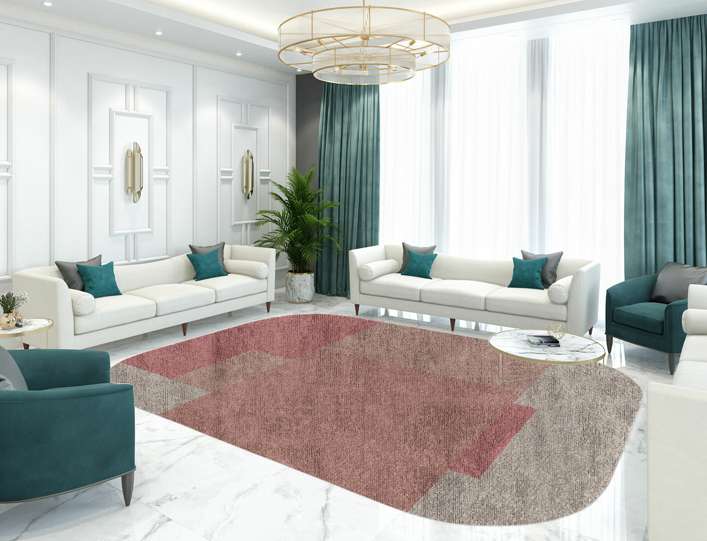Kaukai  Oblong Hand Knotted Bamboo Silk Custom Rug by Rug Artisan