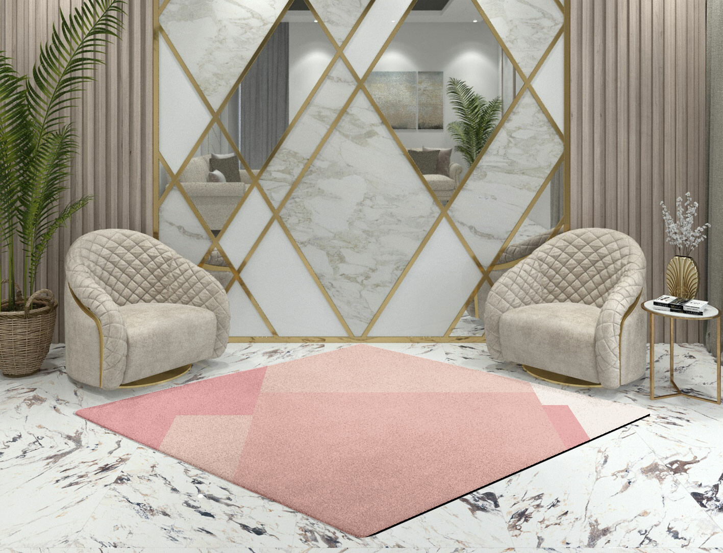 Kaukai  Diamond Hand Tufted Pure Wool Custom Rug by Rug Artisan