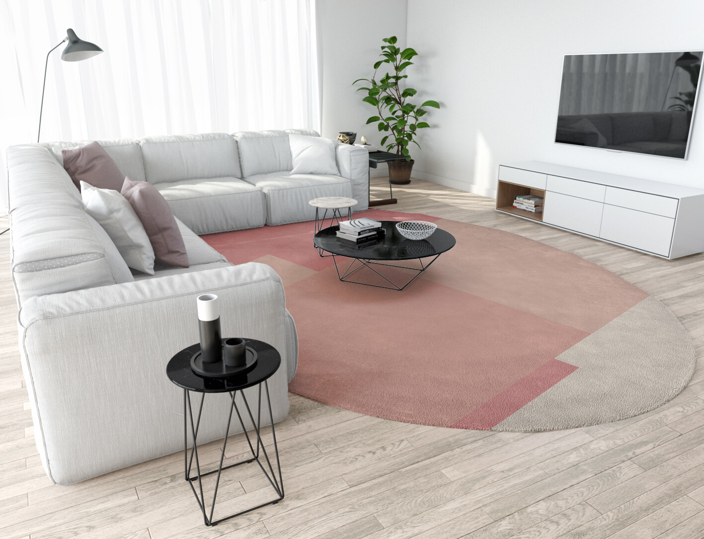 Kaukai  Oval Hand Tufted Pure Wool Custom Rug by Rug Artisan