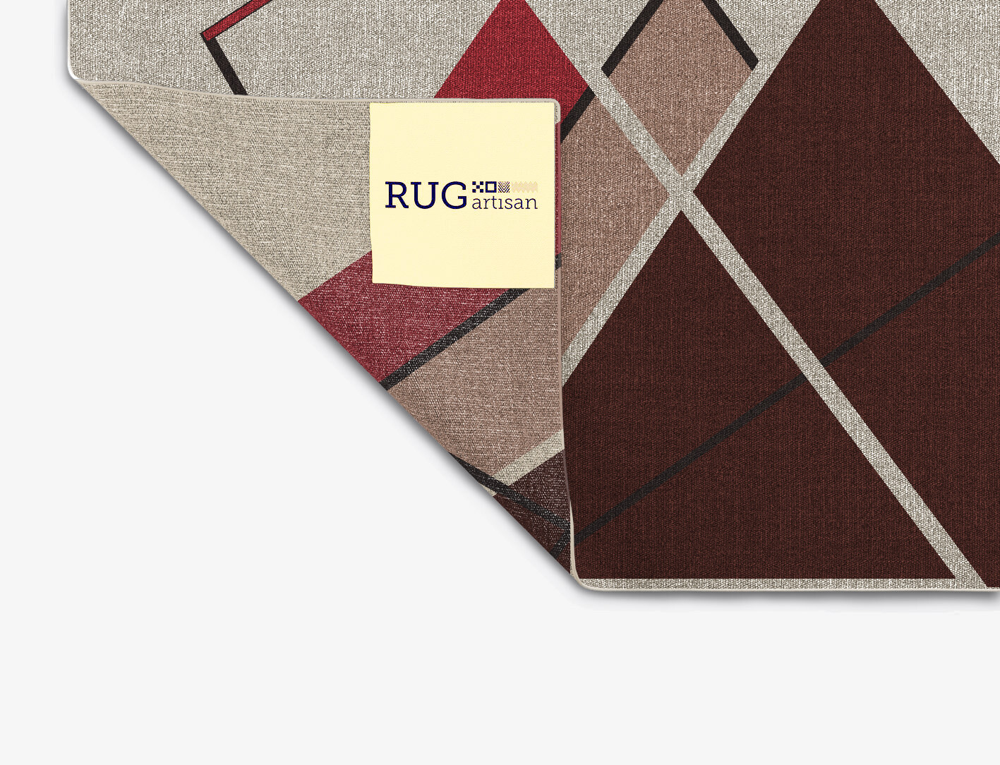 Kef Abstract Square Flatweave New Zealand Wool Custom Rug by Rug Artisan