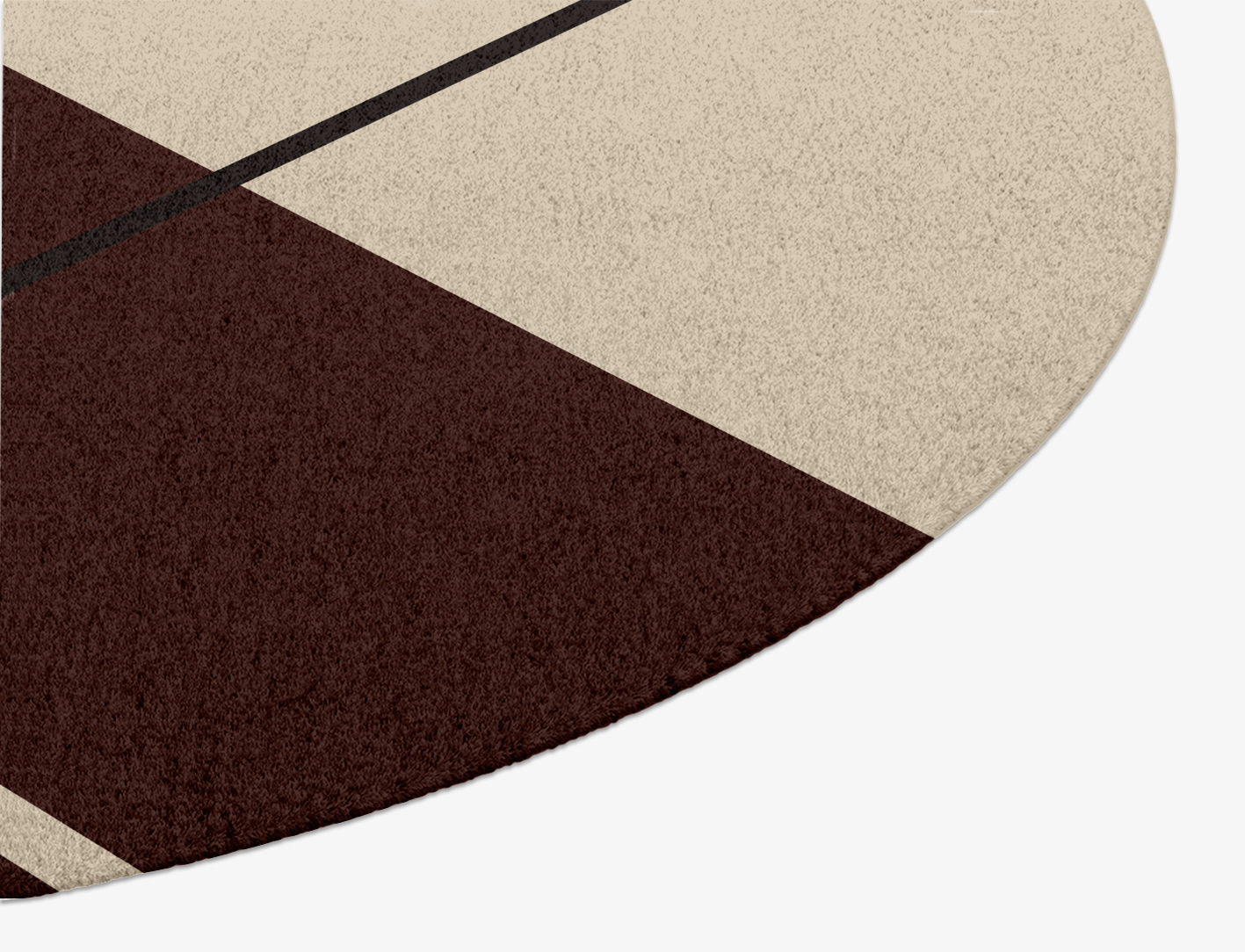Kef Abstract Oval Hand Knotted Tibetan Wool Custom Rug by Rug Artisan