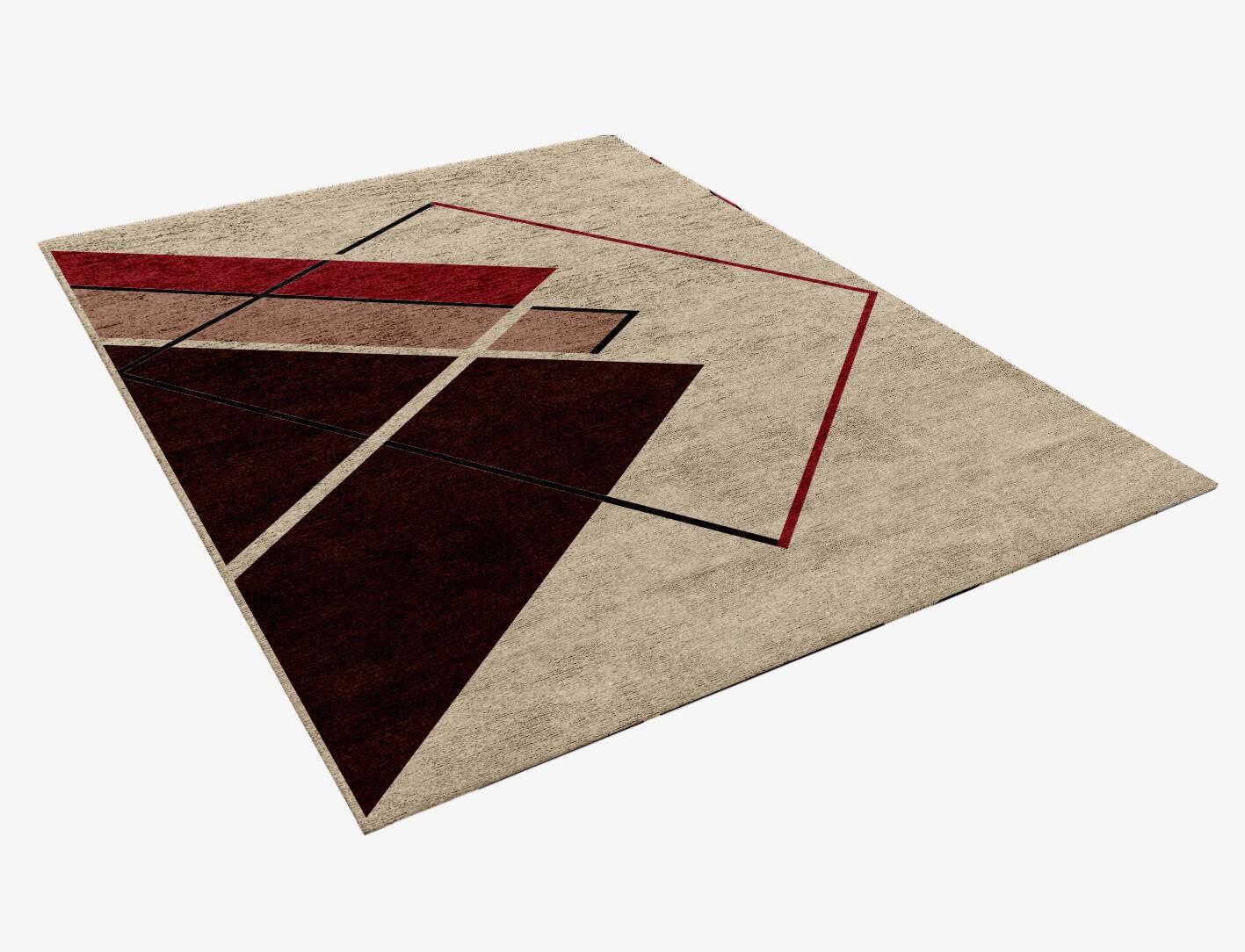 Kef Abstract Rectangle Hand Knotted Bamboo Silk Custom Rug by Rug Artisan