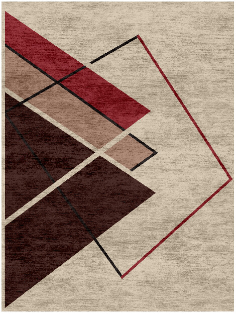 Kef Abstract Rectangle Hand Knotted Bamboo Silk Custom Rug by Rug Artisan