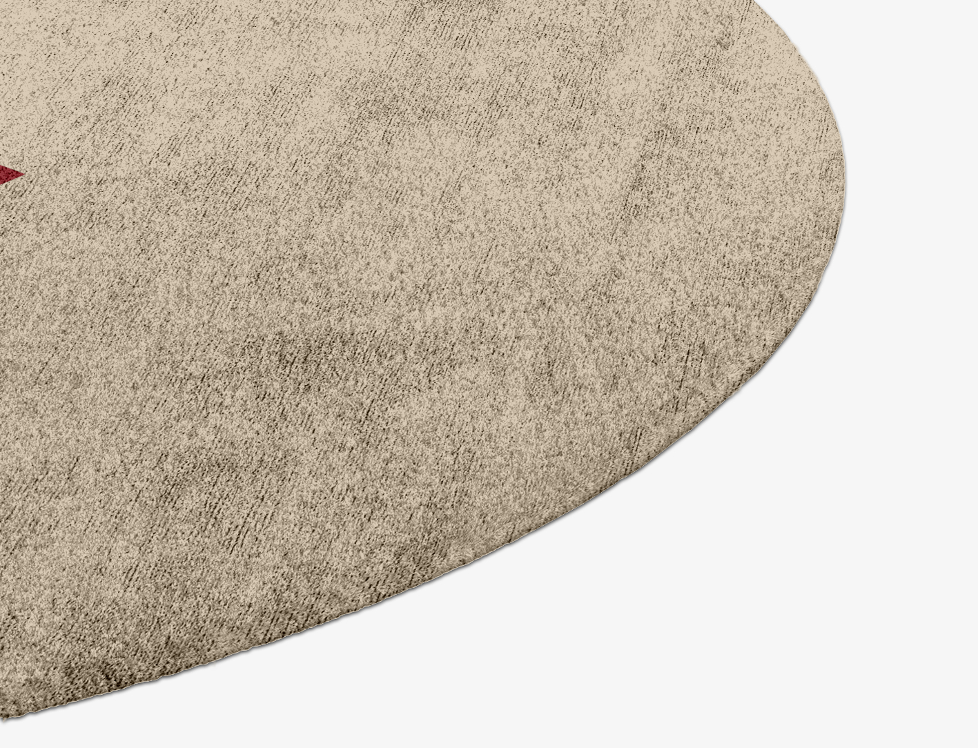 Kef Abstract Round Hand Knotted Bamboo Silk Custom Rug by Rug Artisan