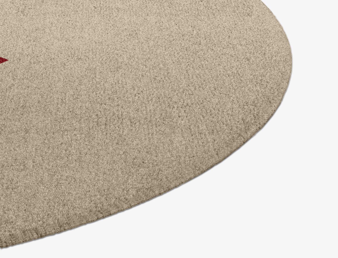 Kef Abstract Round Hand Knotted Tibetan Wool Custom Rug by Rug Artisan