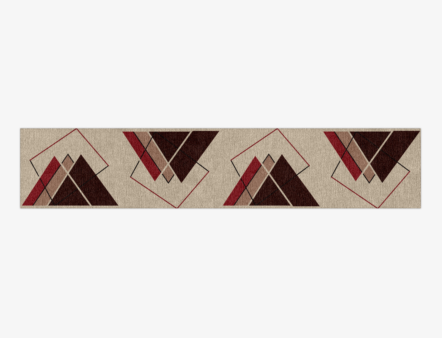 Kef Abstract Runner Hand Knotted Tibetan Wool Custom Rug by Rug Artisan
