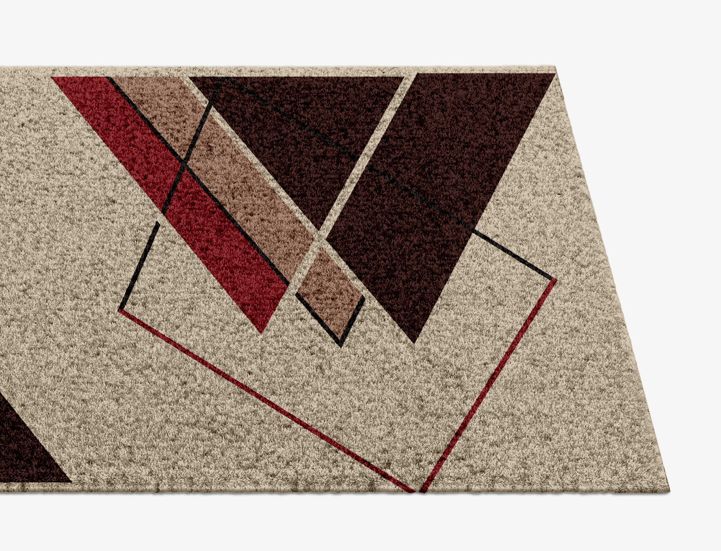 Kef Abstract Runner Hand Knotted Tibetan Wool Custom Rug by Rug Artisan