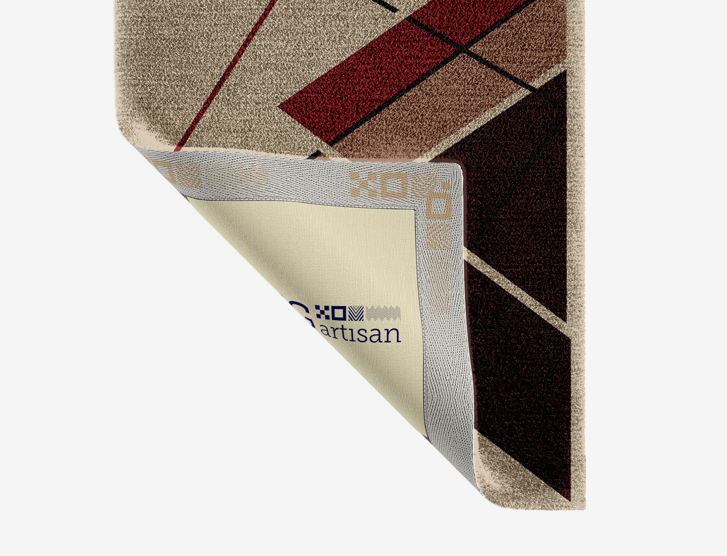 Kef Abstract Runner Hand Knotted Tibetan Wool Custom Rug by Rug Artisan