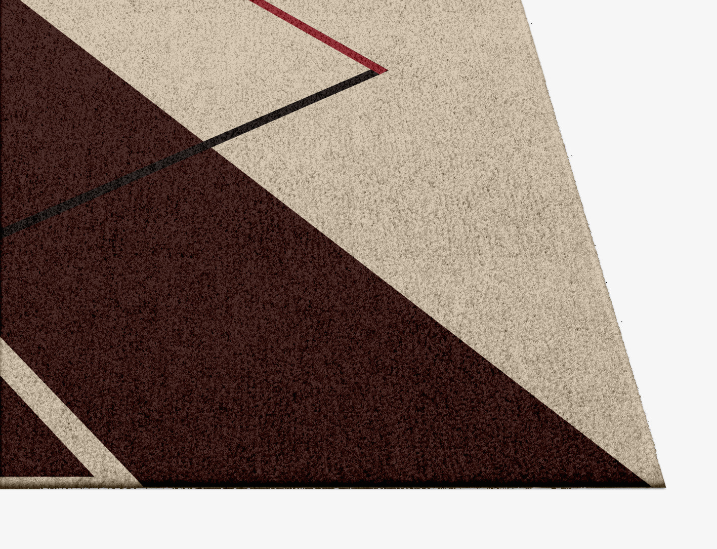 Kef Abstract Square Hand Knotted Tibetan Wool Custom Rug by Rug Artisan