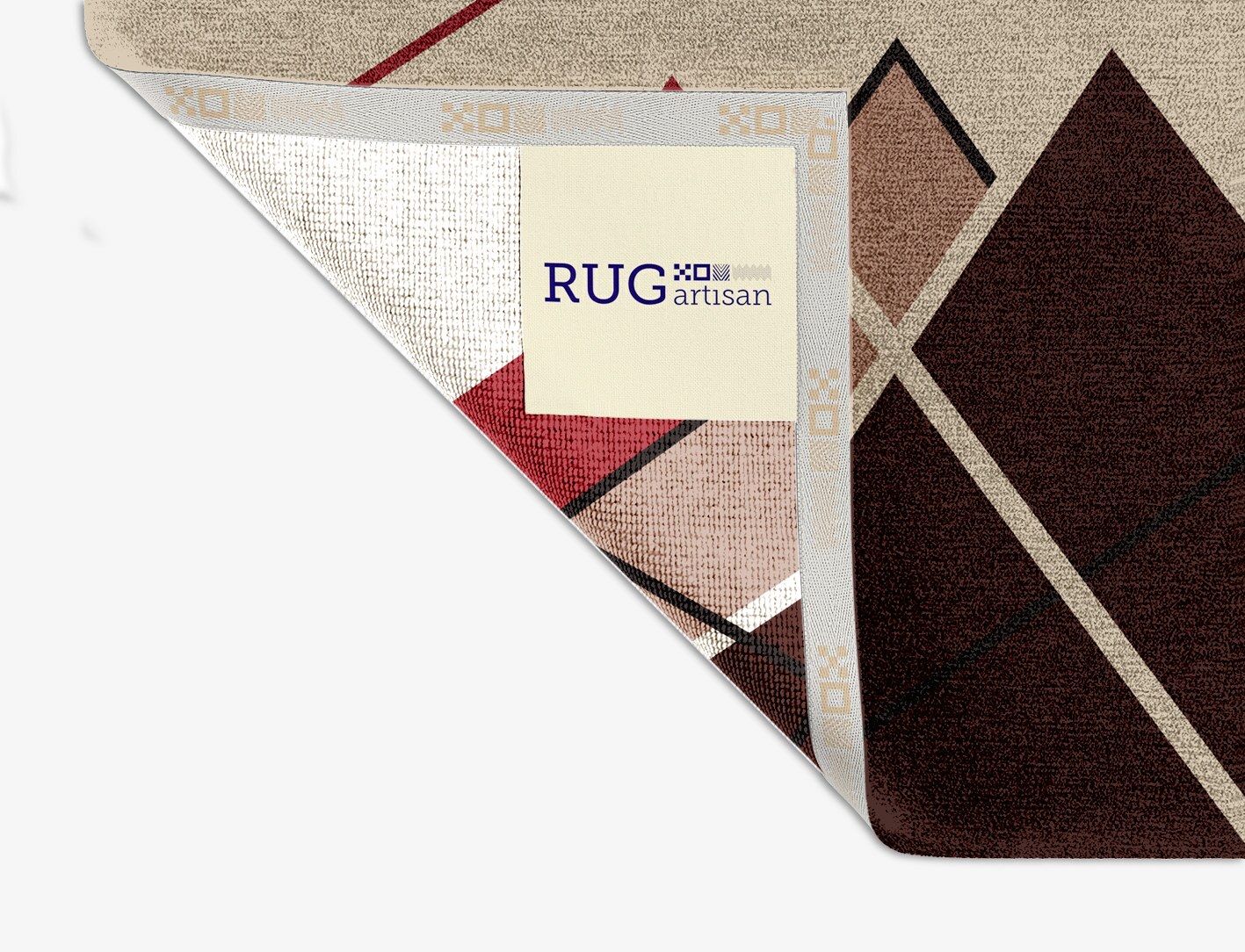 Kef Abstract Square Hand Knotted Tibetan Wool Custom Rug by Rug Artisan