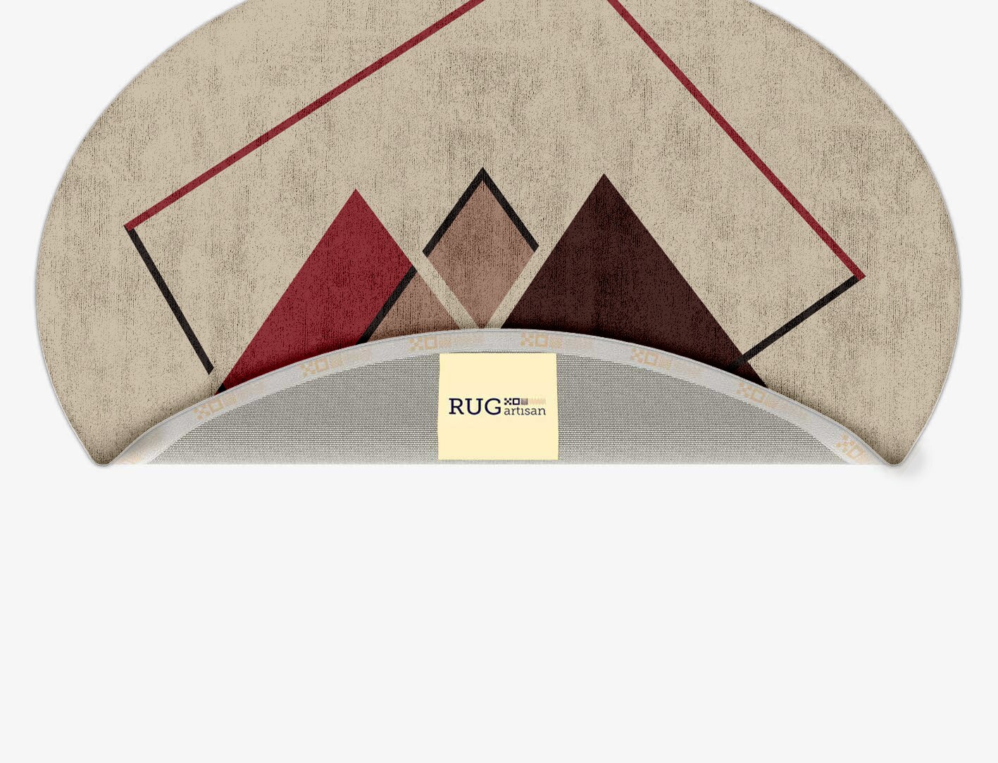 Kef Abstract Oval Hand Tufted Bamboo Silk Custom Rug by Rug Artisan