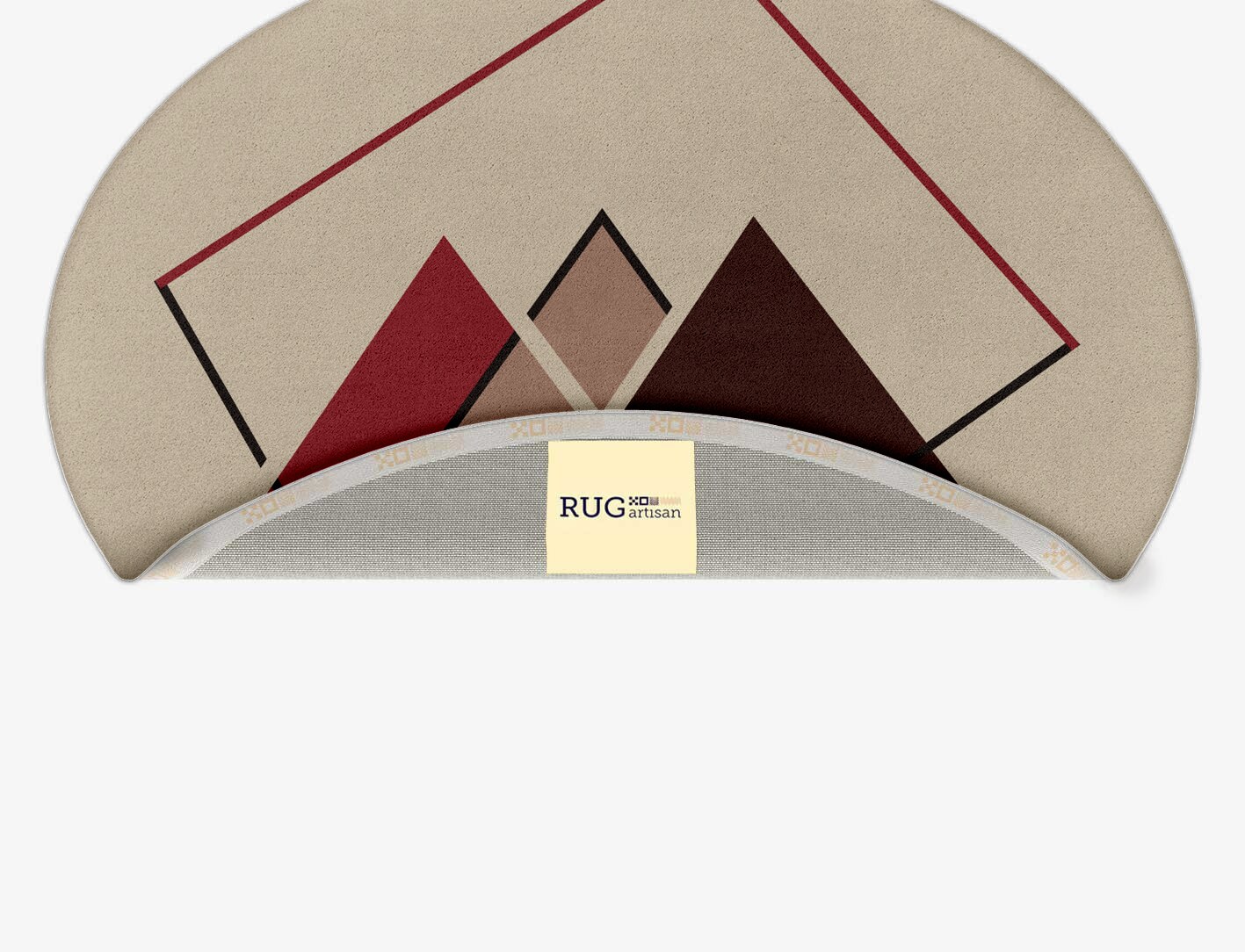 Kef Abstract Oval Hand Tufted Pure Wool Custom Rug by Rug Artisan