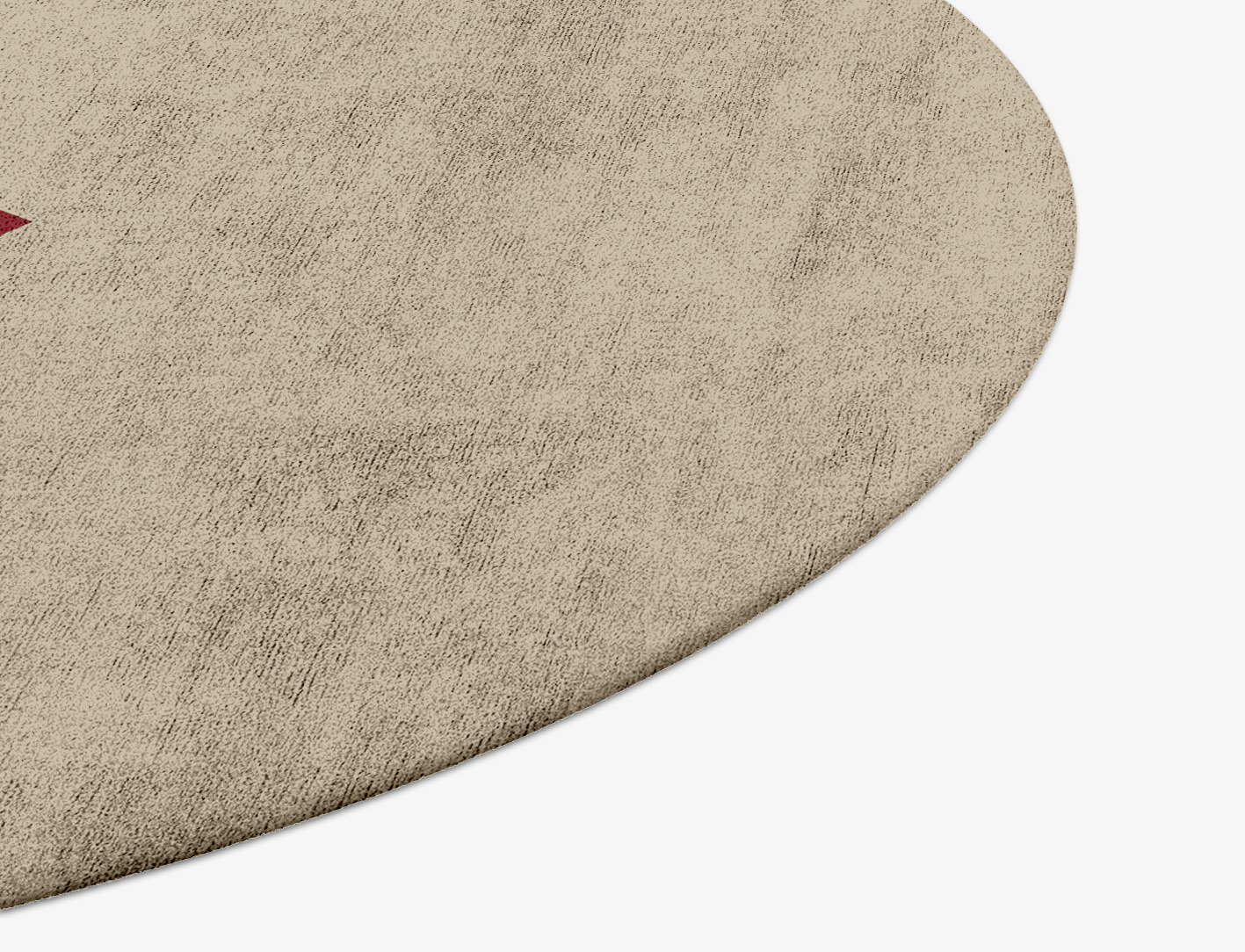 Kef Abstract Round Hand Tufted Bamboo Silk Custom Rug by Rug Artisan