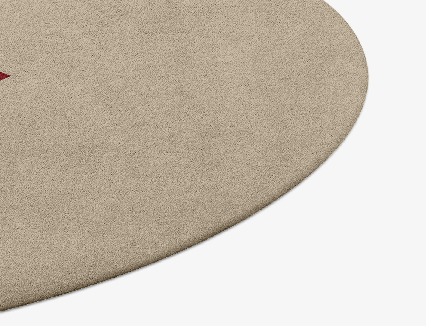 Kef Abstract Round Hand Tufted Pure Wool Custom Rug by Rug Artisan