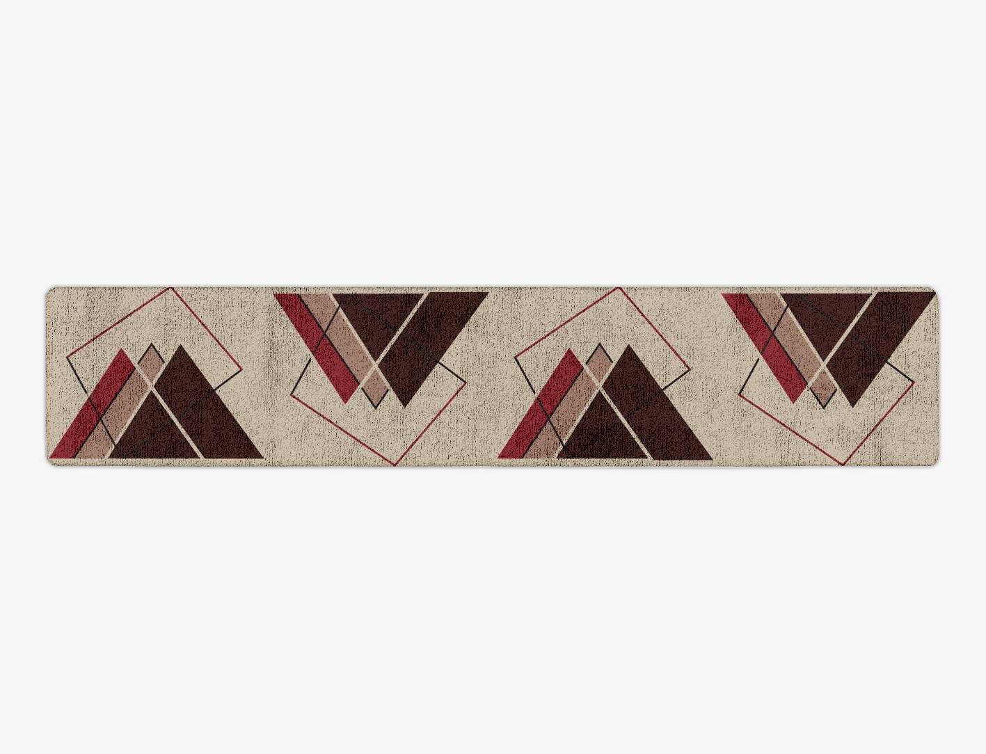 Kef Abstract Runner Hand Tufted Bamboo Silk Custom Rug by Rug Artisan