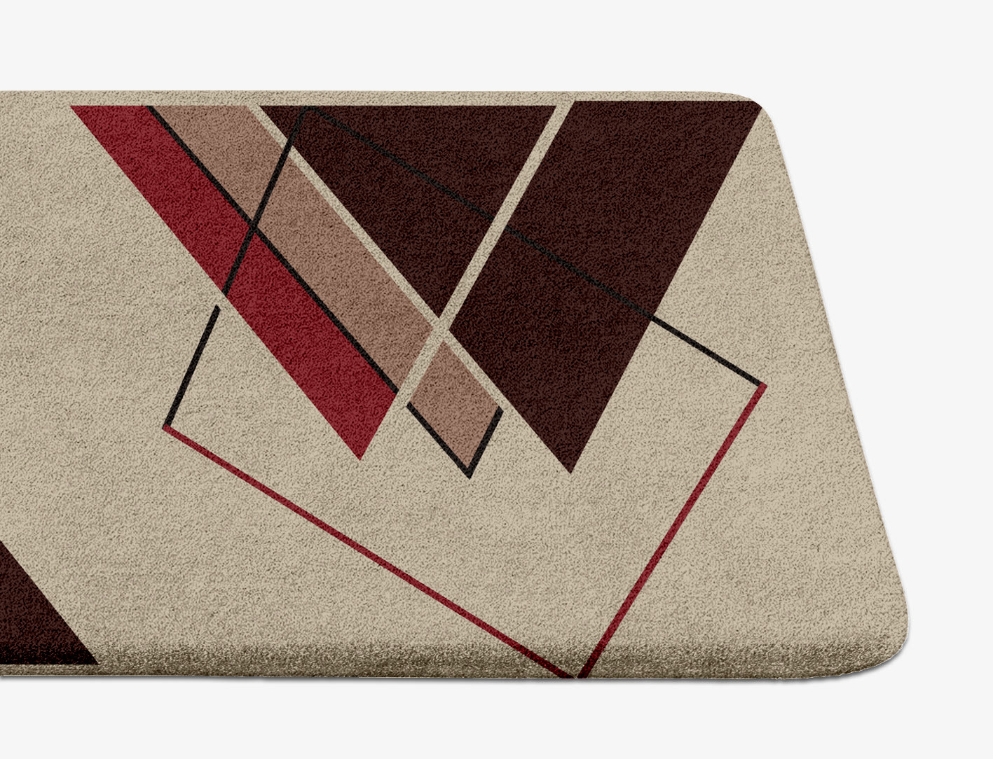 Kef Abstract Runner Hand Tufted Pure Wool Custom Rug by Rug Artisan