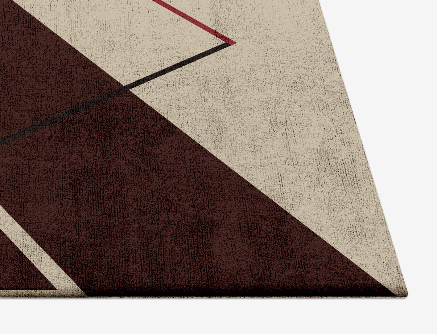 Kef Abstract Square Hand Tufted Bamboo Silk Custom Rug by Rug Artisan