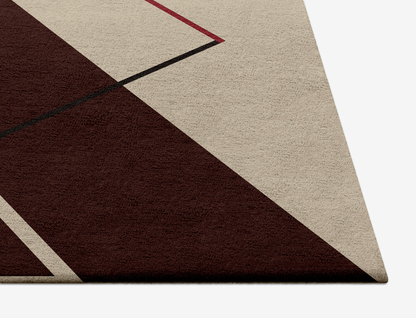 Kef Abstract Square Hand Tufted Pure Wool Custom Rug by Rug Artisan