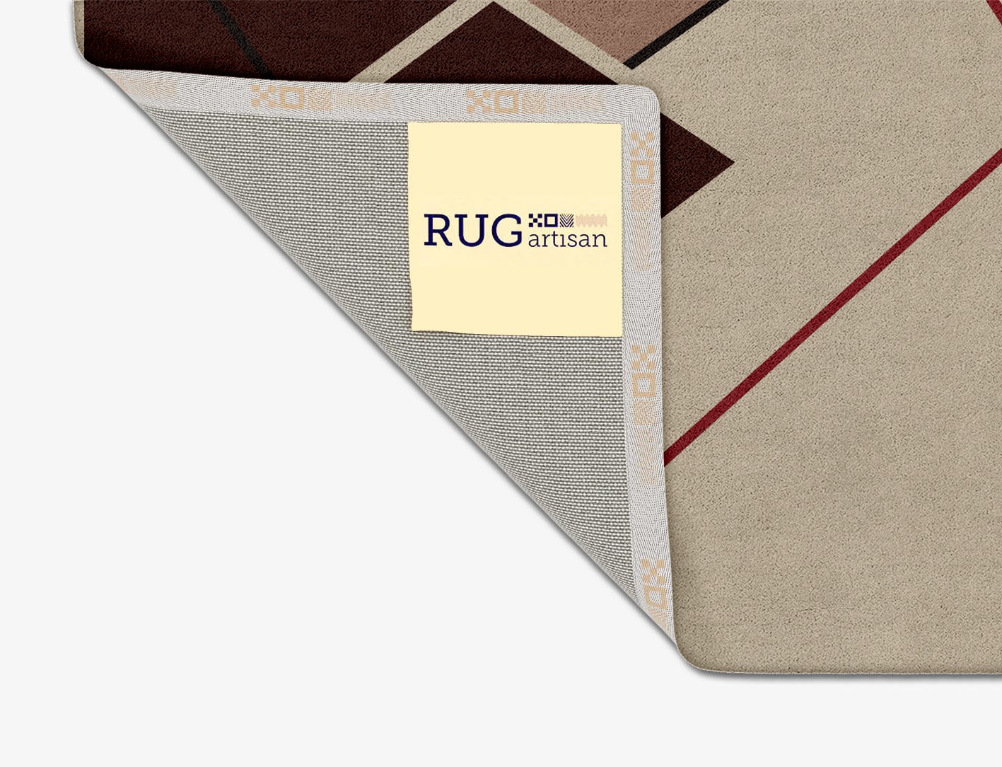 Kef Abstract Square Hand Tufted Pure Wool Custom Rug by Rug Artisan