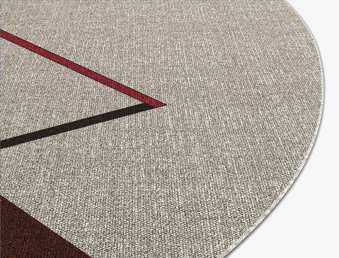 Kef Abstract Round Outdoor Recycled Yarn Custom Rug by Rug Artisan