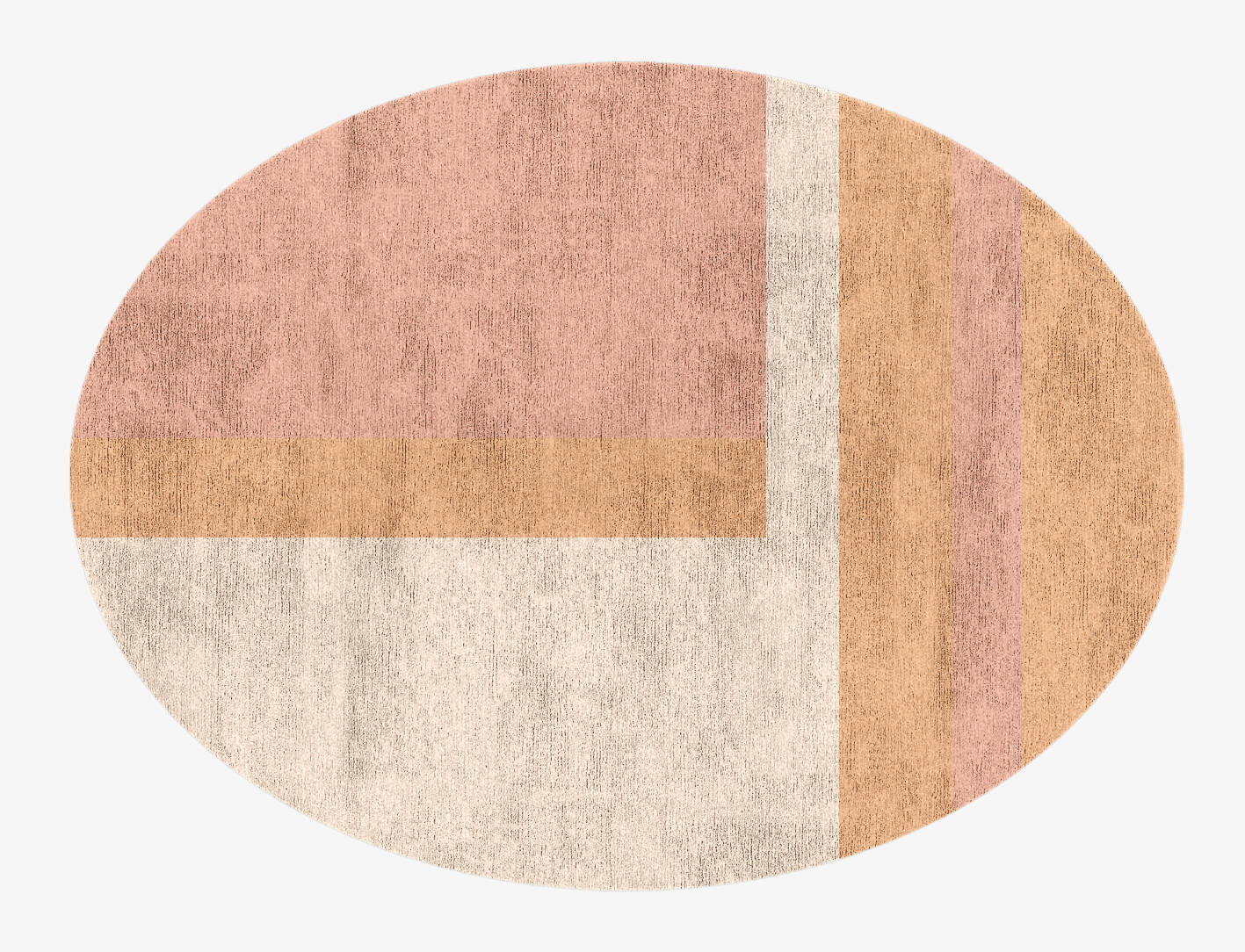 Kilig  Oval Hand Knotted Bamboo Silk Custom Rug by Rug Artisan