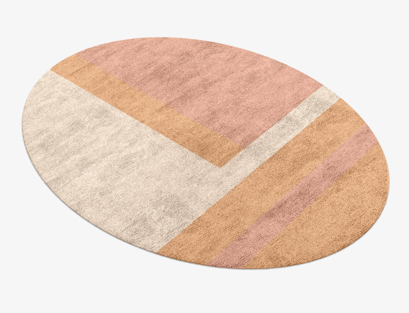 Kilig  Oval Hand Knotted Bamboo Silk Custom Rug by Rug Artisan