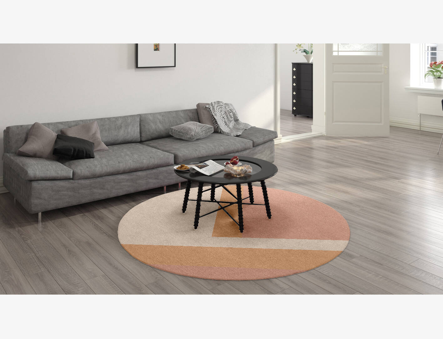 Kilig  Round Hand Knotted Tibetan Wool Custom Rug by Rug Artisan