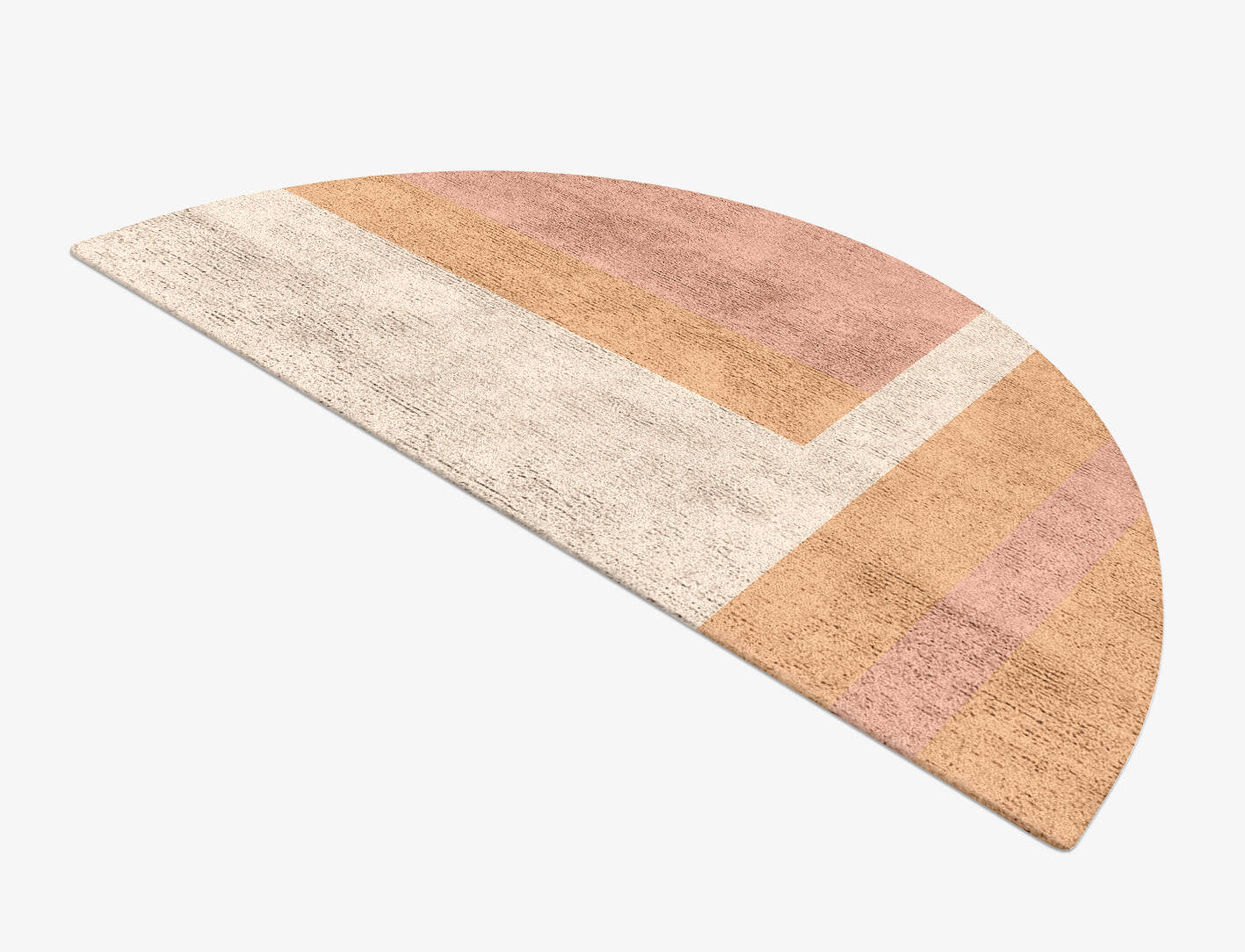 Kilig  Halfmoon Hand Tufted Bamboo Silk Custom Rug by Rug Artisan