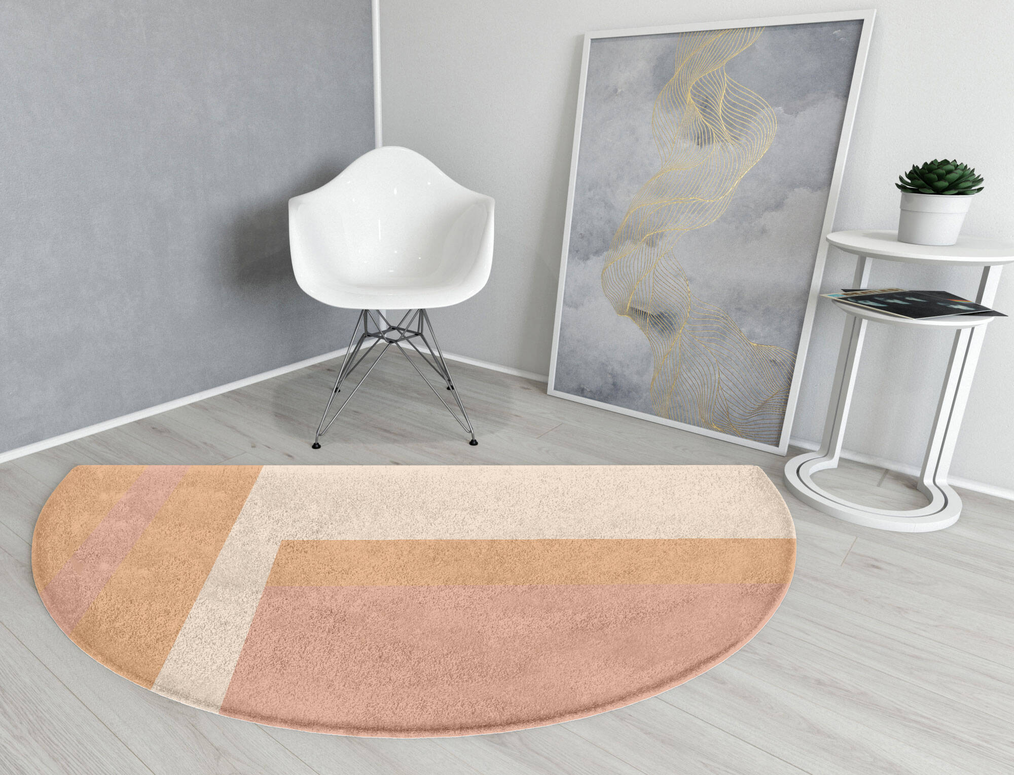 Kilig  Halfmoon Hand Tufted Pure Wool Custom Rug by Rug Artisan